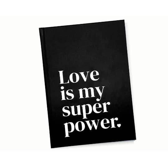 Kærlighed Er Min Super Power A5 notesbog for engroshandel hos BaliMagicCompany