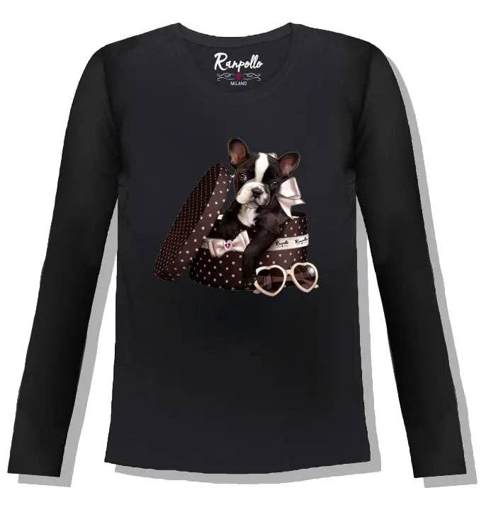 RANPOLLO MILANO - Vente T-shirt sérigraphié – femme - LBROWNDOG1