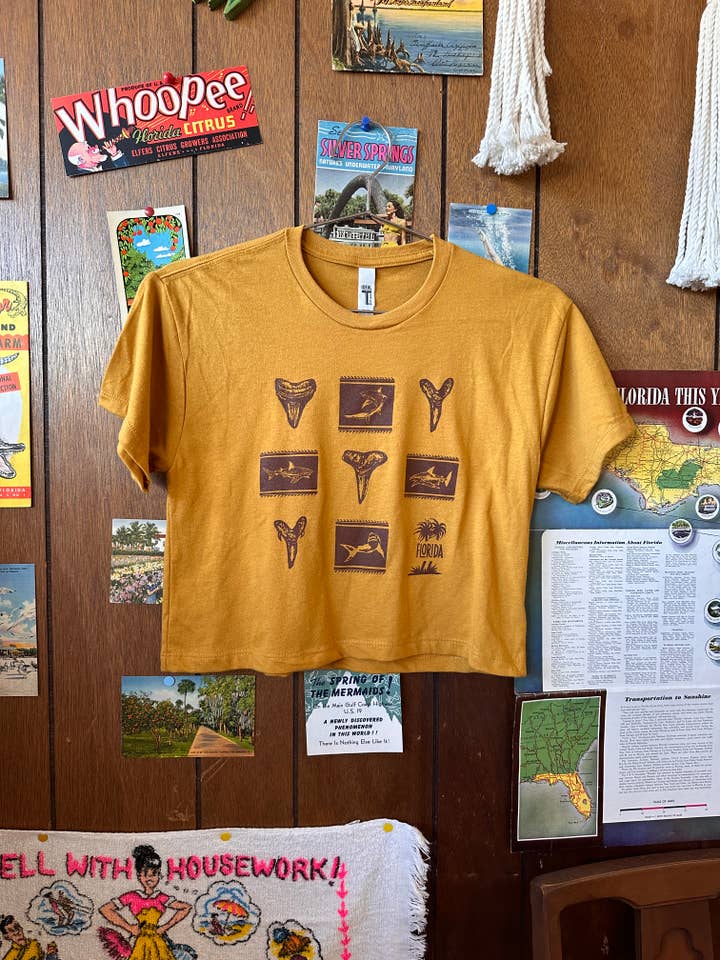 Florida Shark Crop Top for wholesale by 5801 Print House