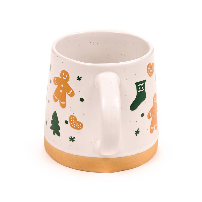 Puckator Ltd - Wholesale Coffee Mug - Gingerbread Man Tapered Stoneware Mug2