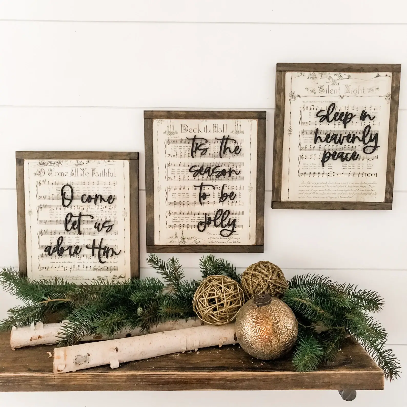 WillowBee Signs & Designs – Großhandel Schilder – Weihnachtslieder-Vintage-Schilder1