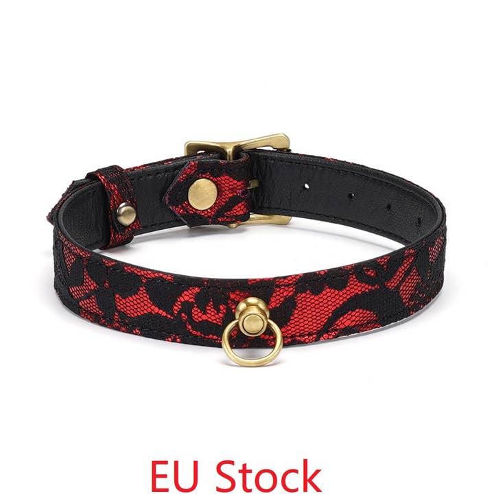 Liebe Seele - Wholesale Choker/Collar - Victorian Garden Lace and PU Choker, Vegan-friendly0
