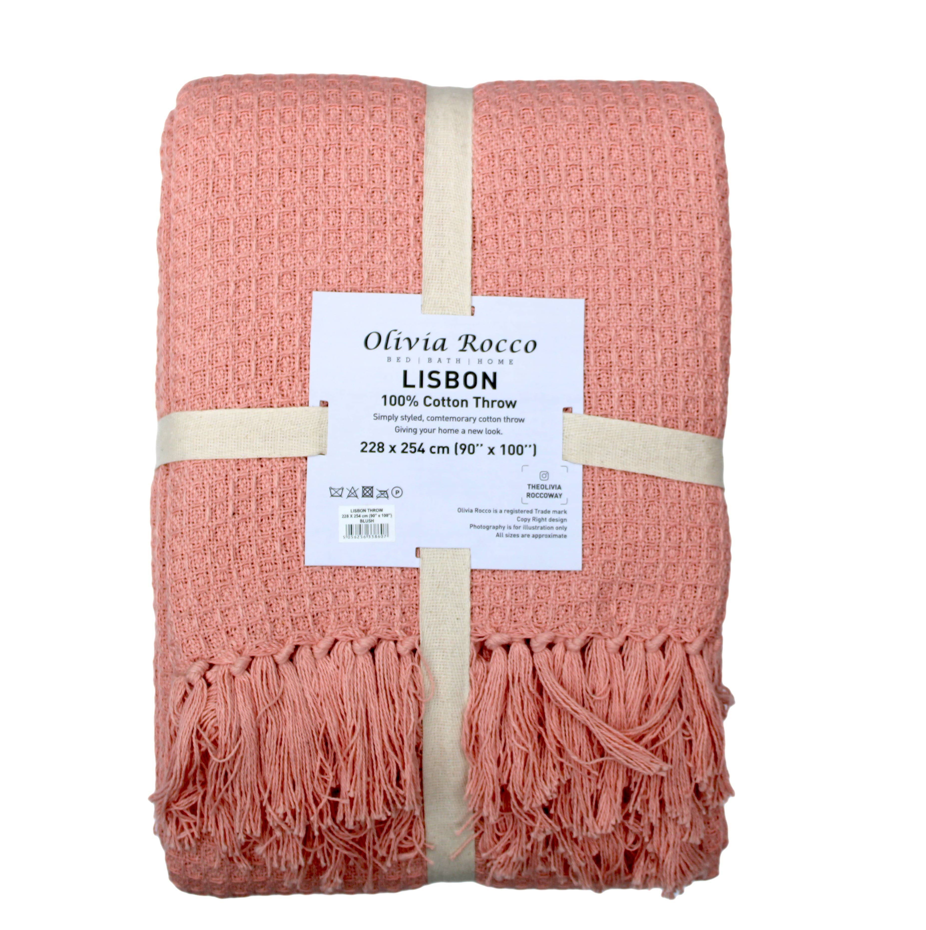 LOOMWORKS LTD – wholesale Throw blanket – Lisbon Pure Cotton Honeycomb Throw8