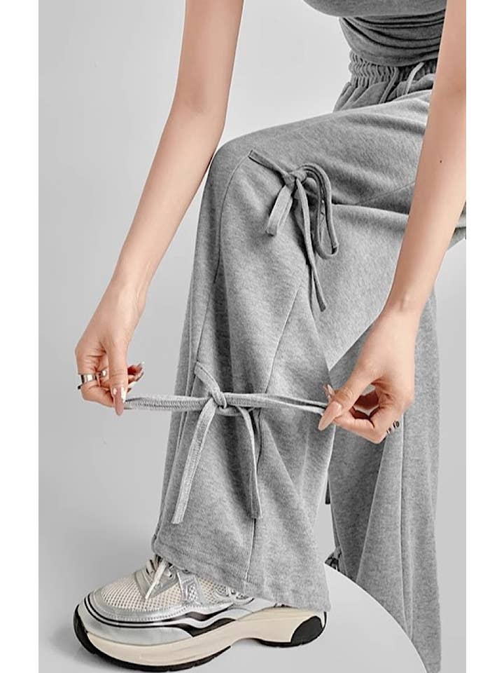 Miss Sparkling - Vente Pantalon d'intérieur/de jogging – femme - Pantalon de survêtement avec nœuds à ruban sur le côté3