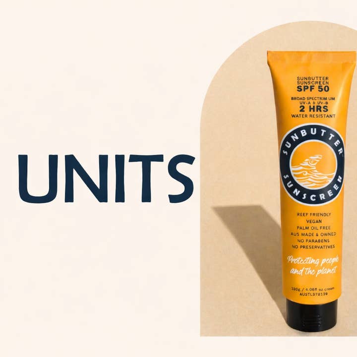 SunButter Hautpflege SPF50 TUBE - 5 Einheiten für den Großhandel von SunButter Skincare