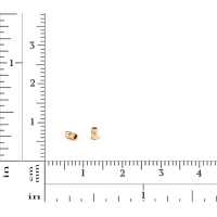 Plazko - Wholesale Craft Supplies - 14Kt Gold Filled 3x2mm Twisted Crimp Beads - 50pcs/pk1