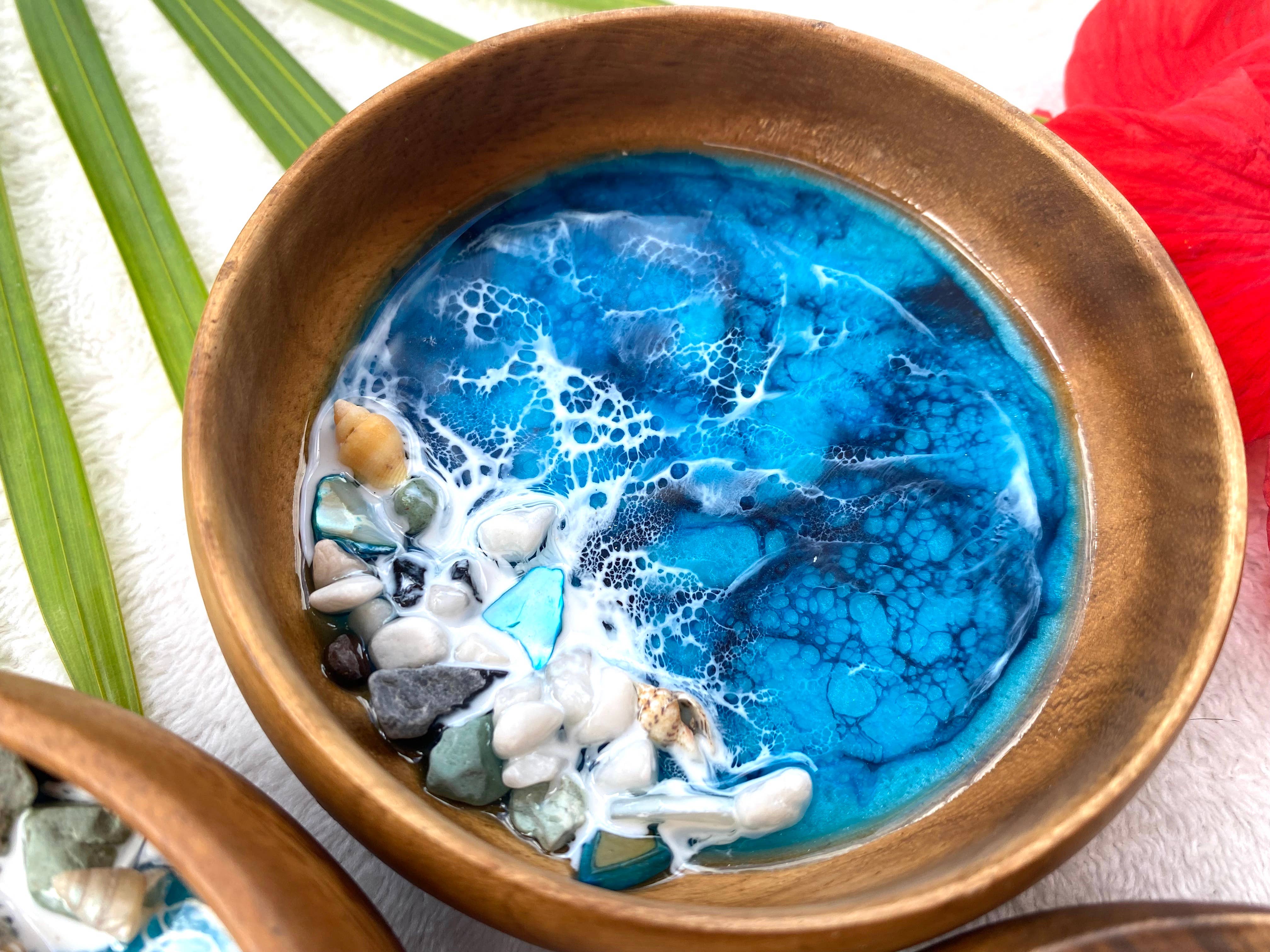 TBM Creations LLC - Wholesale Jewelry Dish - Made in Hawaii Medium Ocean trinket dish bowl | Jewelry dish7
