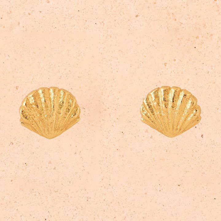 Almé Stud Earrings | Jewelry Gold Gift Waterproof for wholesale by Agapée Jewelry