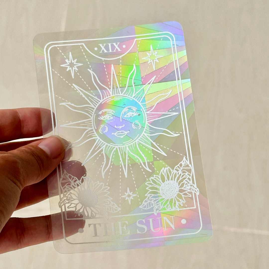 LilAryenne | Jewelry & Suncatchers - Wholesale Sticker - The Sun-Tarot Card Suncatcher Window Sticker1