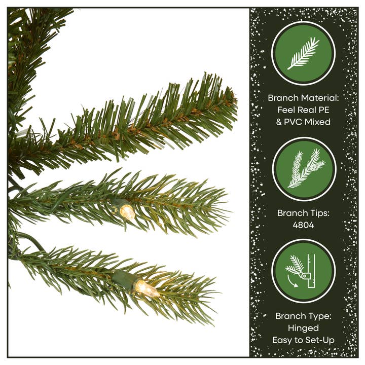 National Tree Company - Wholesale Artificial Christmas Tree - 9 ft. Pre-Lit Jersey Fraser Fir Tree with Clear Lights6