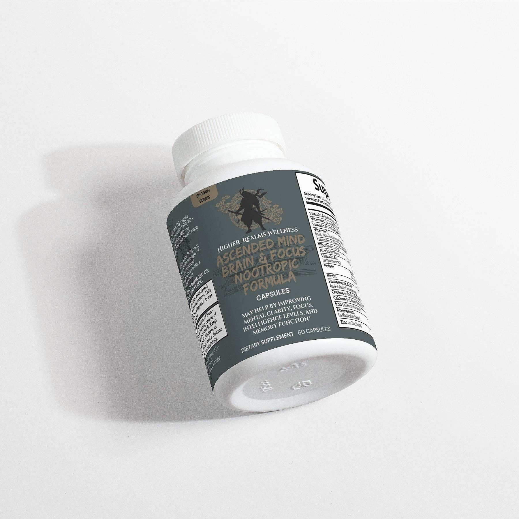 Higher Realms Wellness - Wholesale Oral Supplement/Vitamin - Ascended Mind Brain & Focus Nootropic Formula2