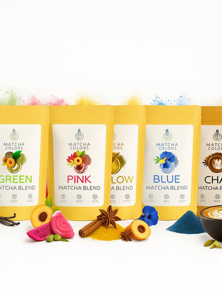 Café Starter Pack – 5 Essential Blends (120 g Format) for wholesale by Matcha Colors