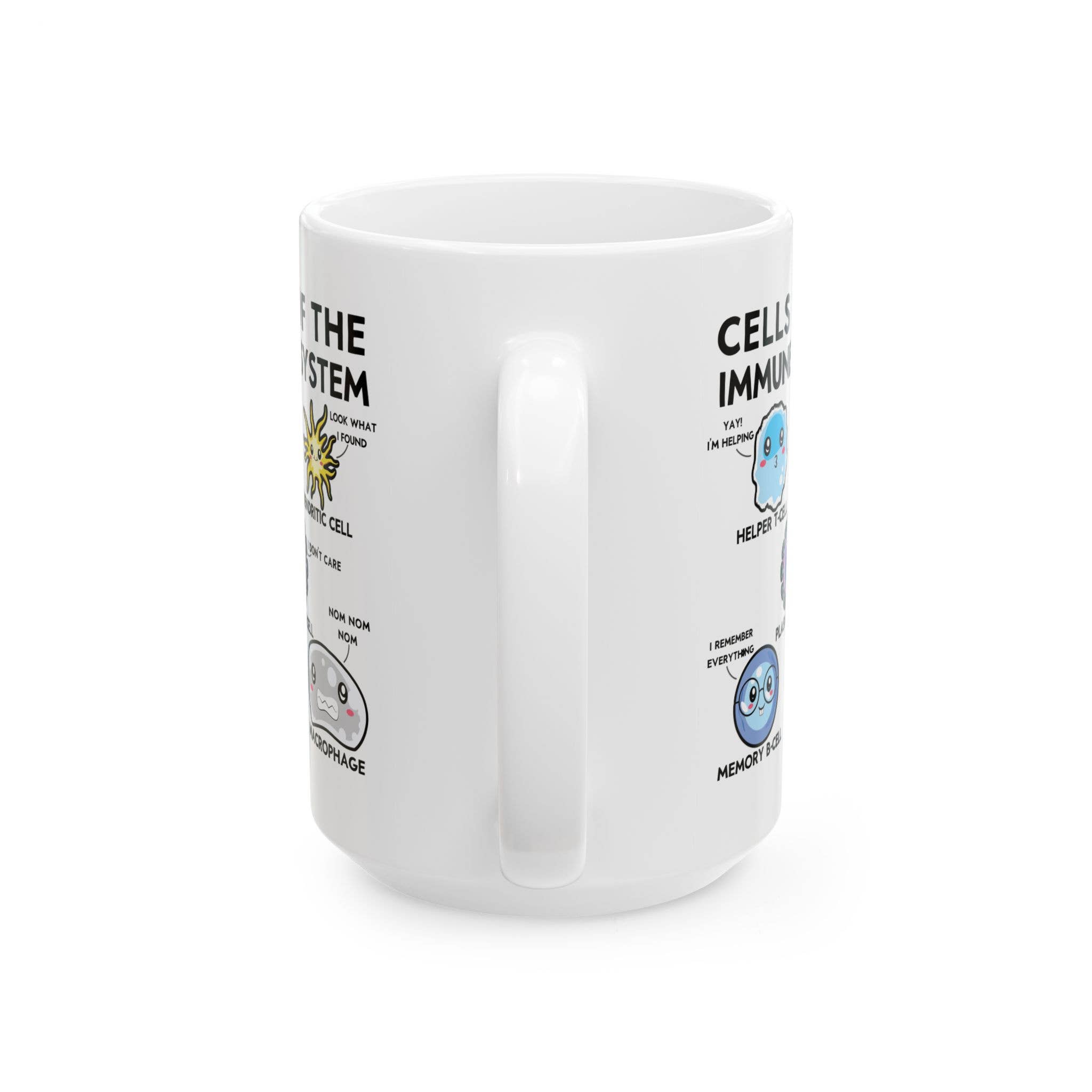 Laughable Printables - Wholesale Coffee Mug - Cells of the Immune System Coffee Mug, Funny Biology Gifts2