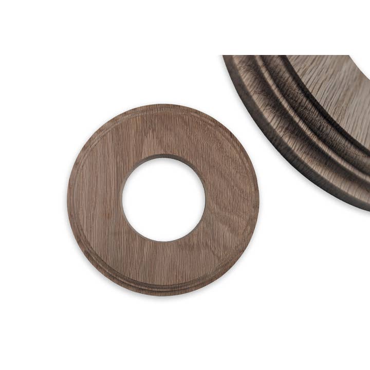 Wild Woodworker - Wholesale Plaque - Customizable White Oak Clock Insert Fitup Blank - Handmade, Versatile & Timeless