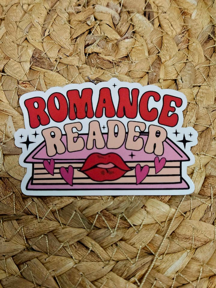 Romance Reader Sticker for wholesale by Bookmarks and Daydreams