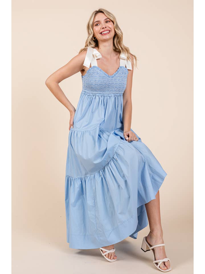 GeeGee x Lovelo - Vendita all'ingrosso Vestito - Donna - Abito midi plissettato a balze taglie comode, MD51552PL33