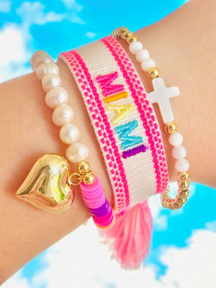 Miami geflochtenes Armband für den Großhandel von Bella Blu Designs