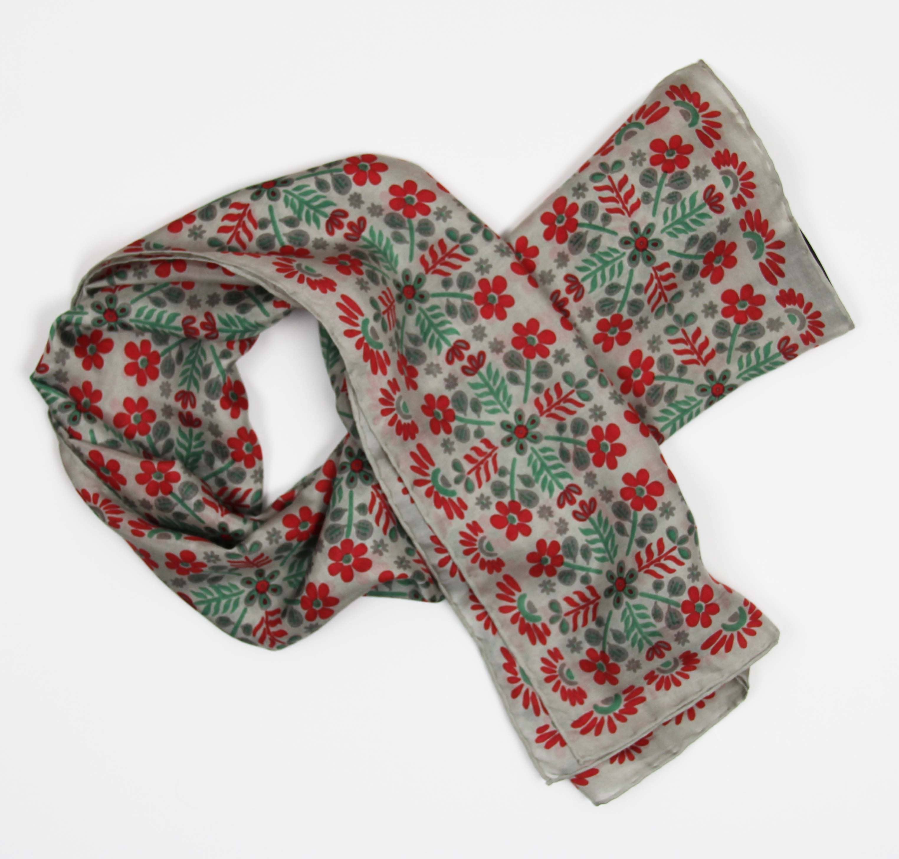 Les Belles Vagabondes - Wholesale Head Scarf - Women's - Square Silk Nina Red