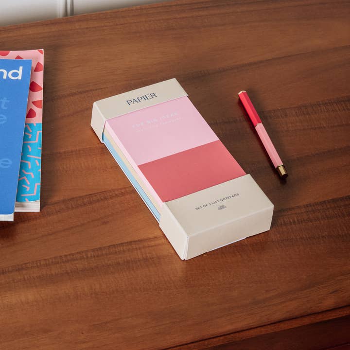 Papier - Wholesale Notepad - Colorblock Set of 3 List Notepads