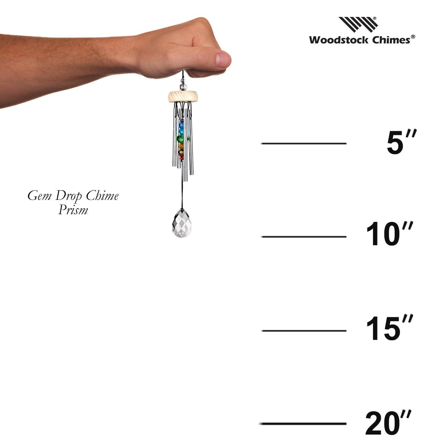 Woodstock Chimes - Wholesale Wind Chime - Gem Drop Chime™ - Prism3
