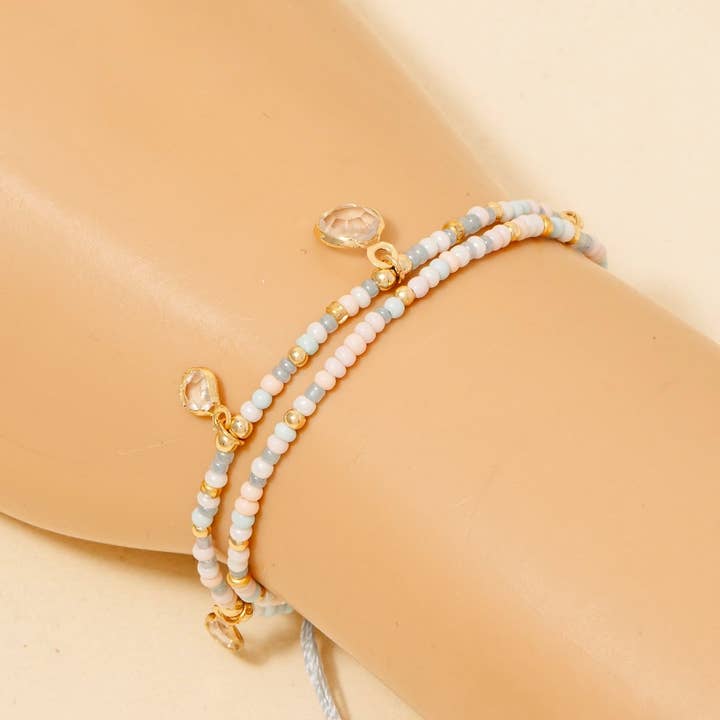 Anarchy Street – Engroshandel Perlearmbånd – Gem Charms Frø Perlejusterbar Snorarmbånd7