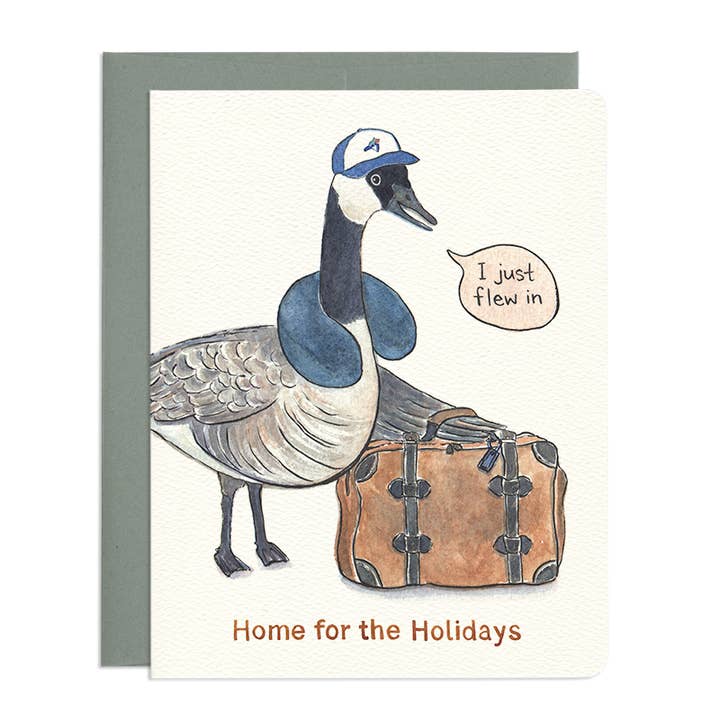 Holiday Goose Card *SALE for wholesale by Gotamago