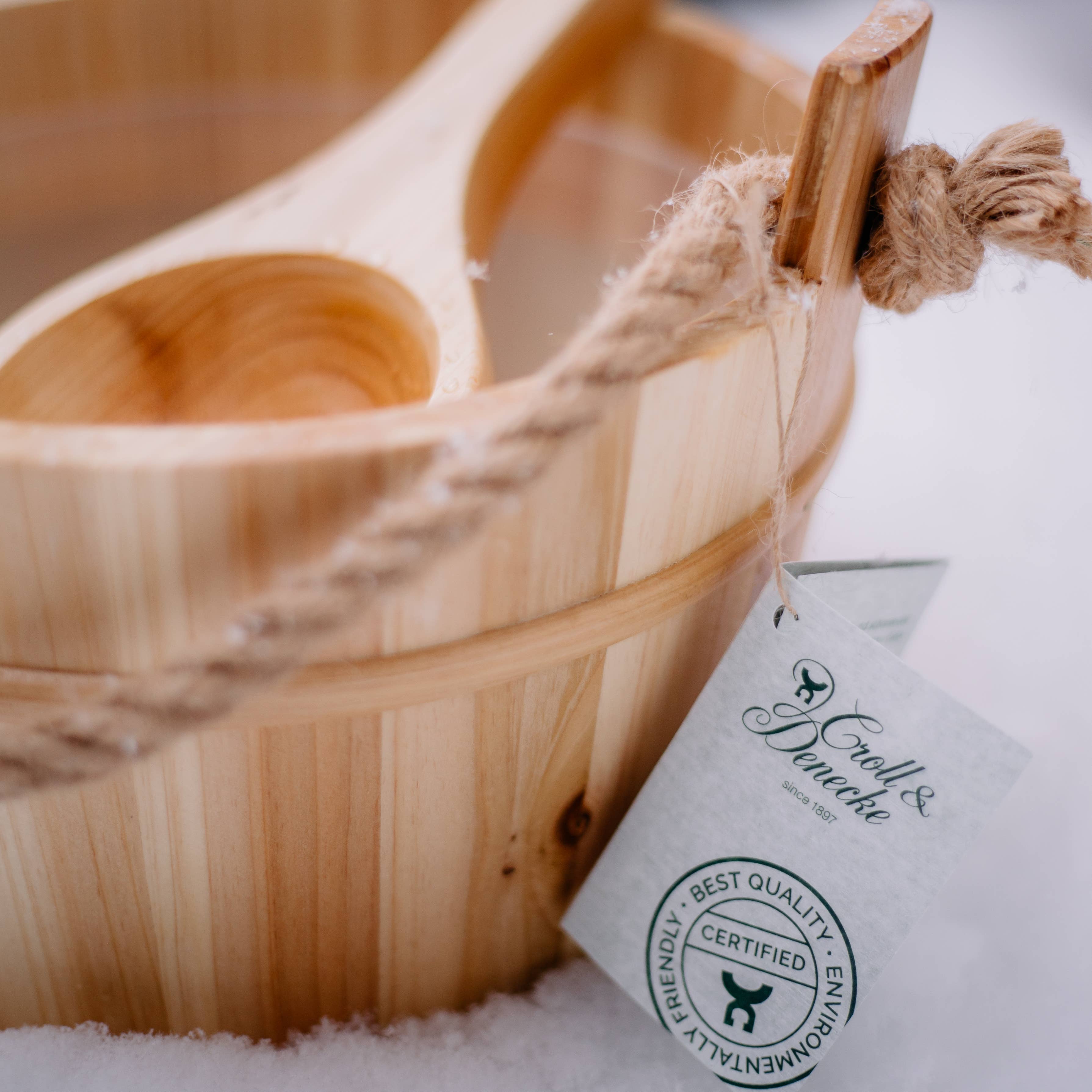 Croll & Denecke - Wholesale Kitchen Spoon - Giant Wooden Spoon (Sauna Ladle) Decor Wellness Spa Sauna1