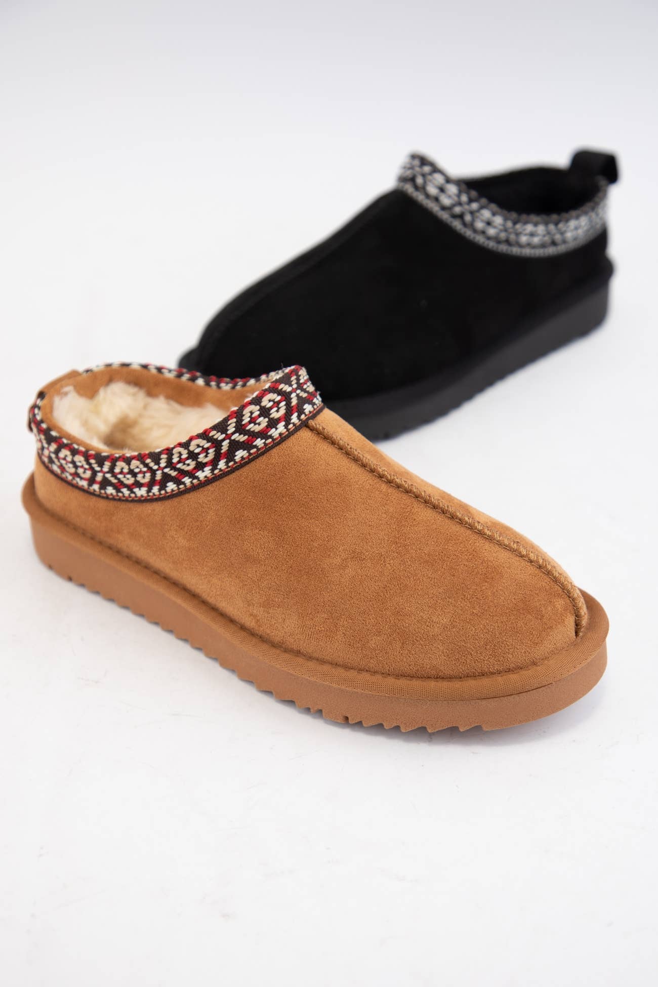 CCOCCI - Wholesale Booties - Women's - SIMMON COZY COMFORT ARTISAN SHERPA SLIP-ON BOOTIES8