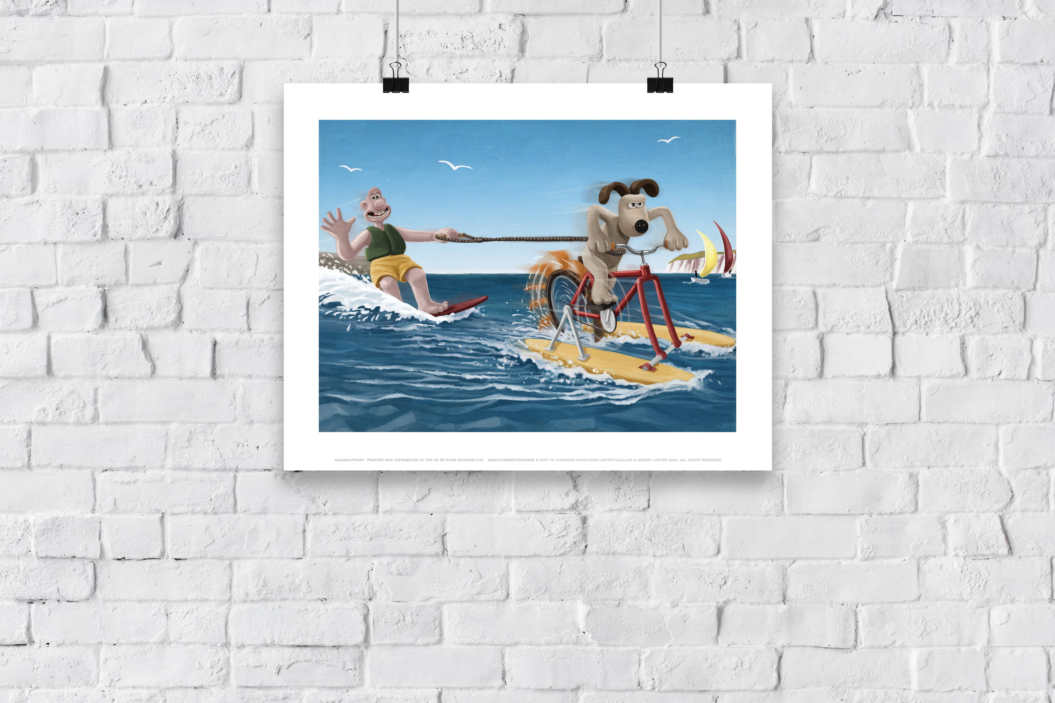 Star Editions - Wholesale Art Print - Wallace And Gromit  Watersports Gromit Art Print2