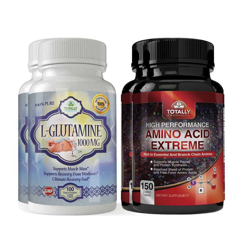 Totally Products - Wholesale Oral Supplement/Vitamin - L-Glutamine and Amino Acid Extreme Combo pack6