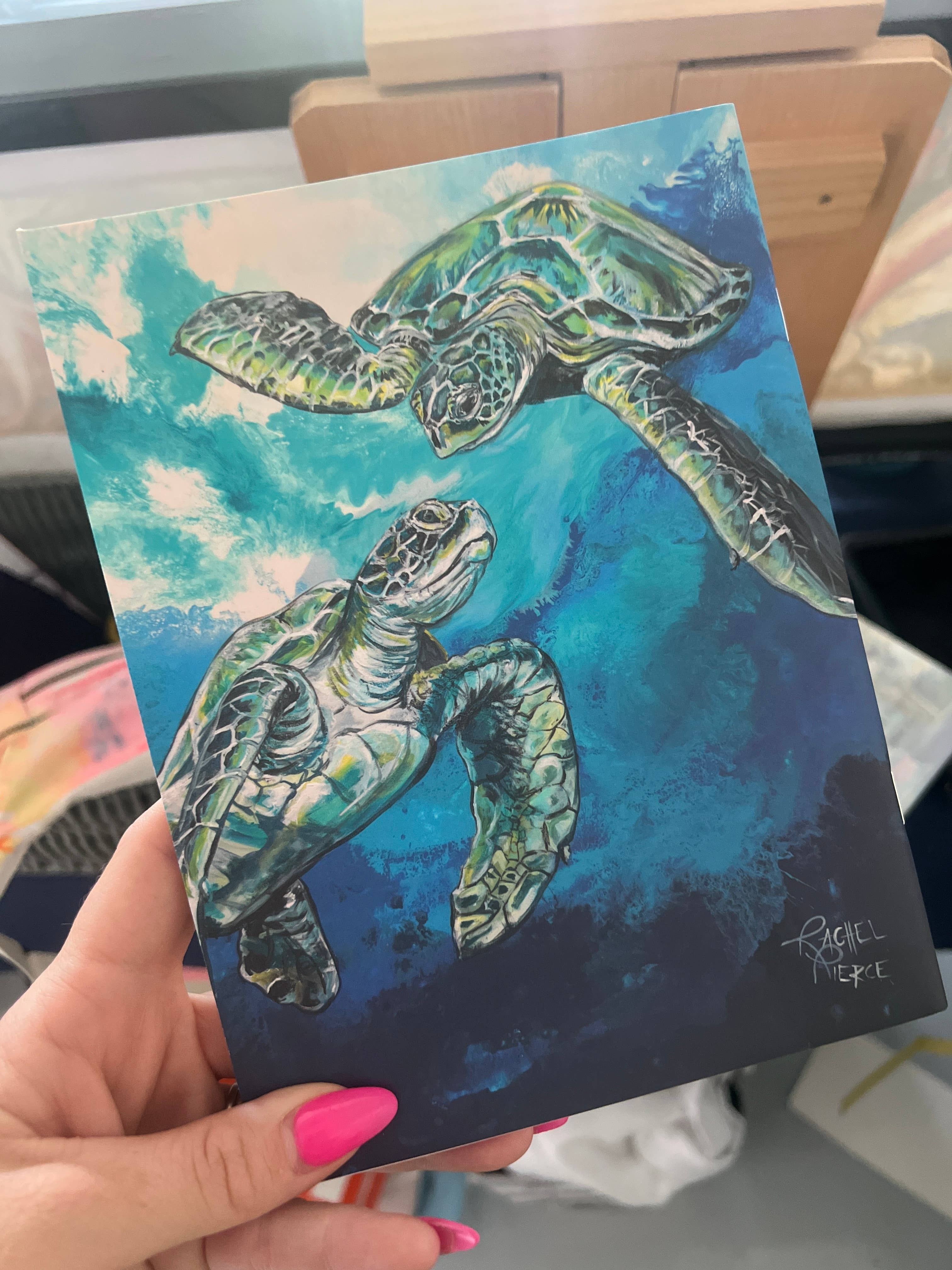 Rachel Pierce Art Gallery - Wholesale Notebook - Sea Turtle Mini Notebook1