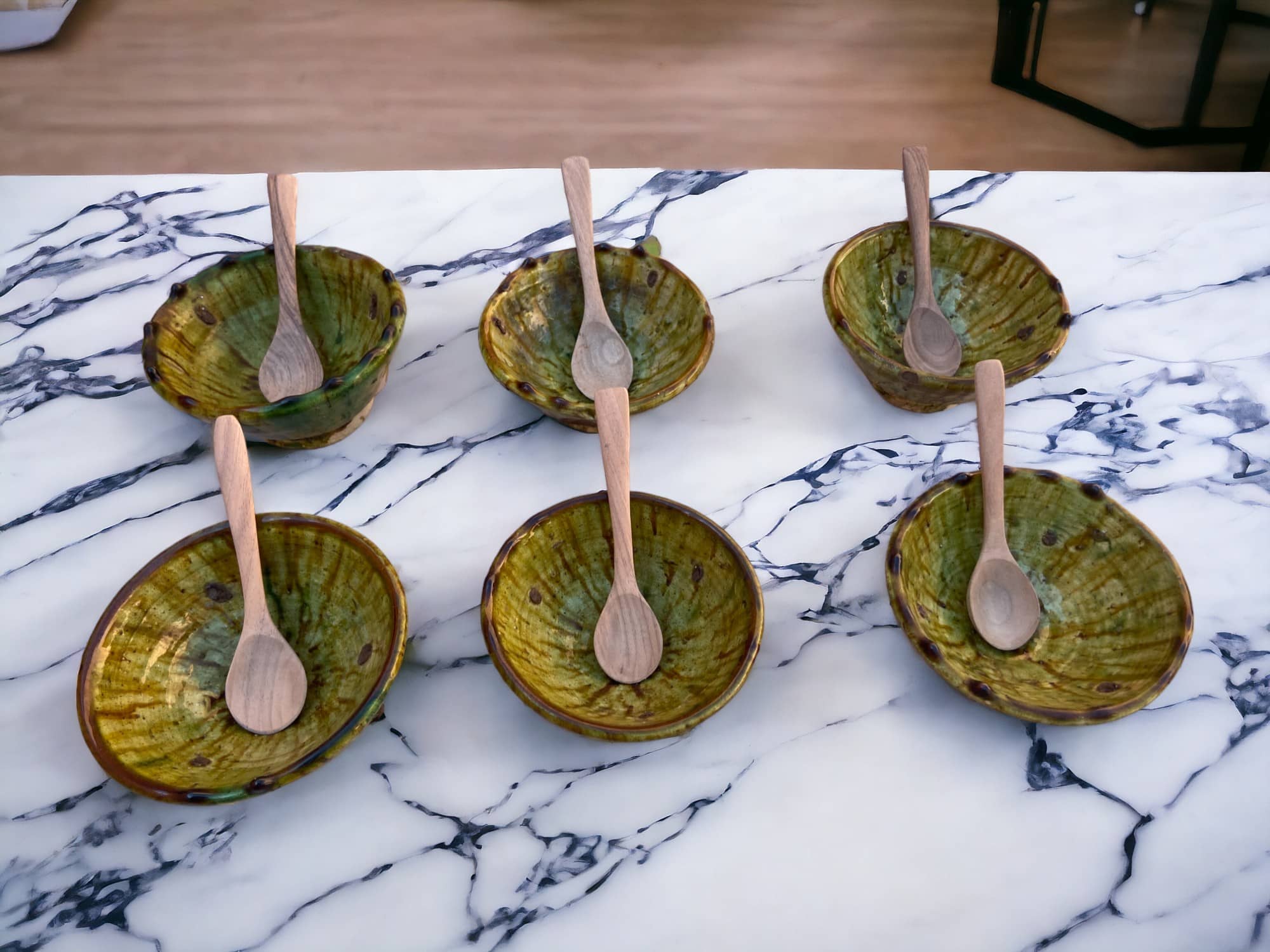 Moroccantastics - Wholesale Bowl - Tamegroute Bowls Ochre Glazed Pottery, Ceramic bowls3