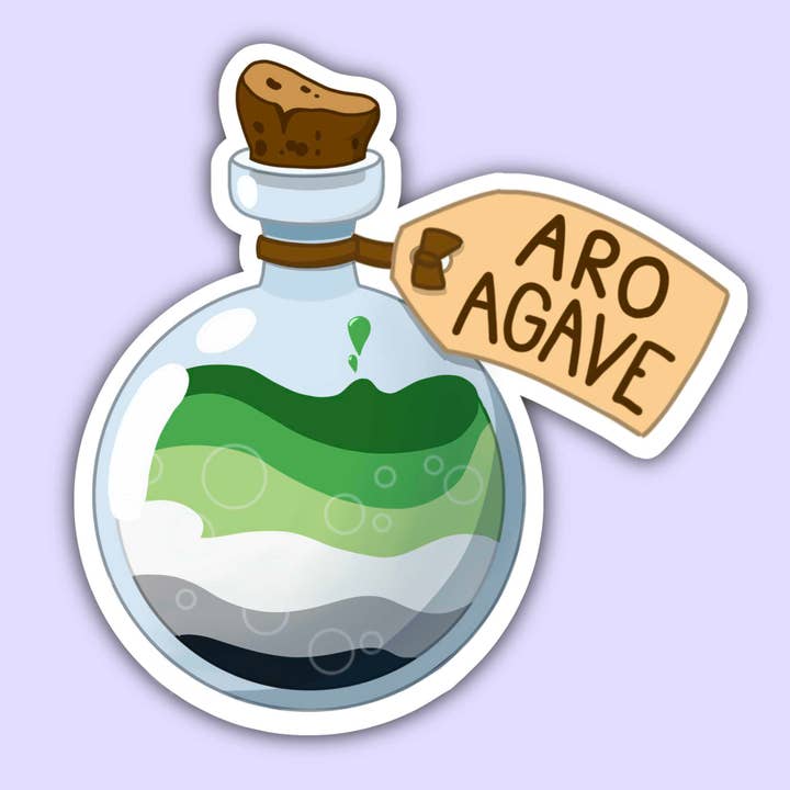 Aro Agave - Pegatina de Orgullo Arromántico para venta al por mayor de Noellita Bonita