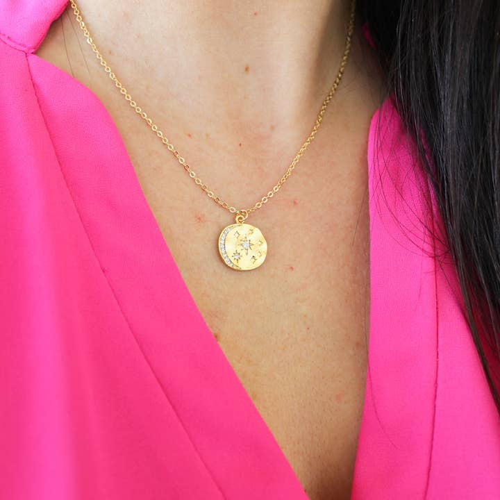 Laalee Jewelry - Wholesale Pendant/Charm Necklace - Gold Layering Necklace, Celestial Necklace, Layered Jewelry5