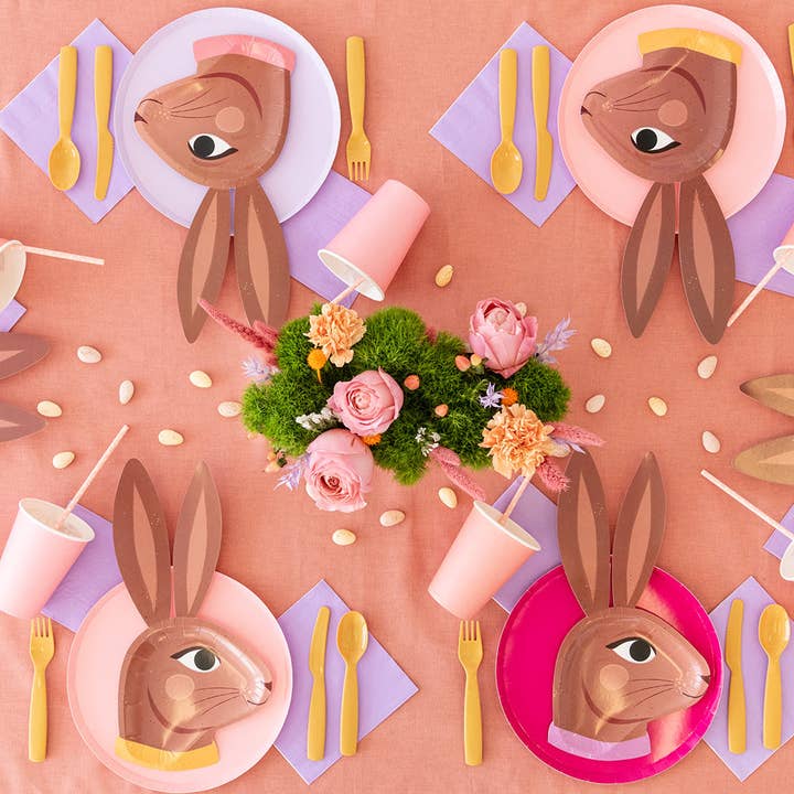 Jollity & Co. + Daydream Society - Wholesale Disposable plate - Chocolate Bunny Dinner Plate7