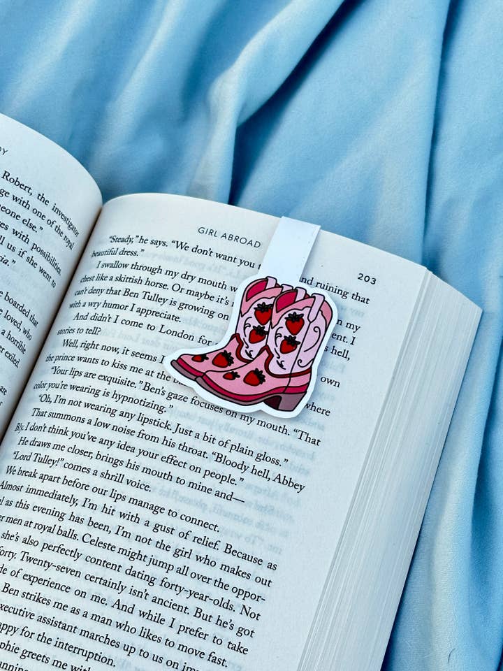 Strawberry Shortcake Cowgirl Boots Magnetic Bookmark for wholesale by Tally Plant Club