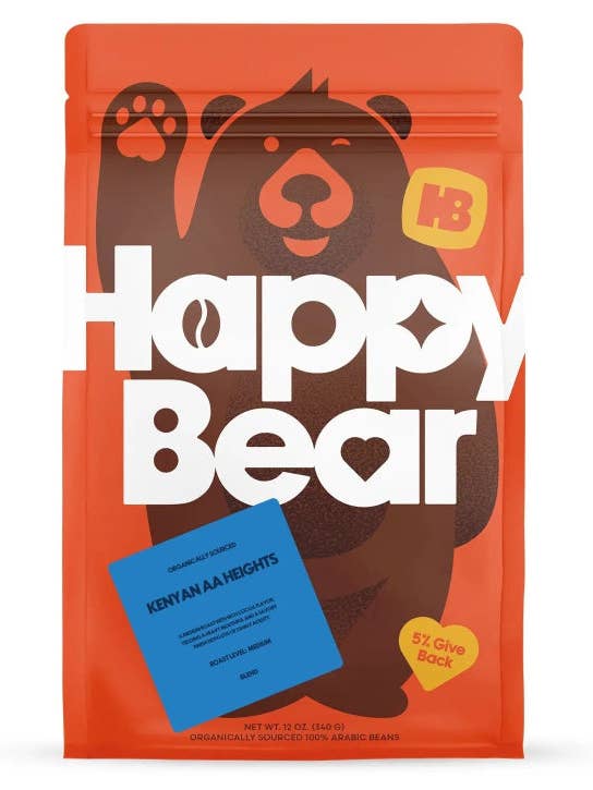 Kenyan AA Heights Roast for wholesale by Happy Bear Coffee Company
