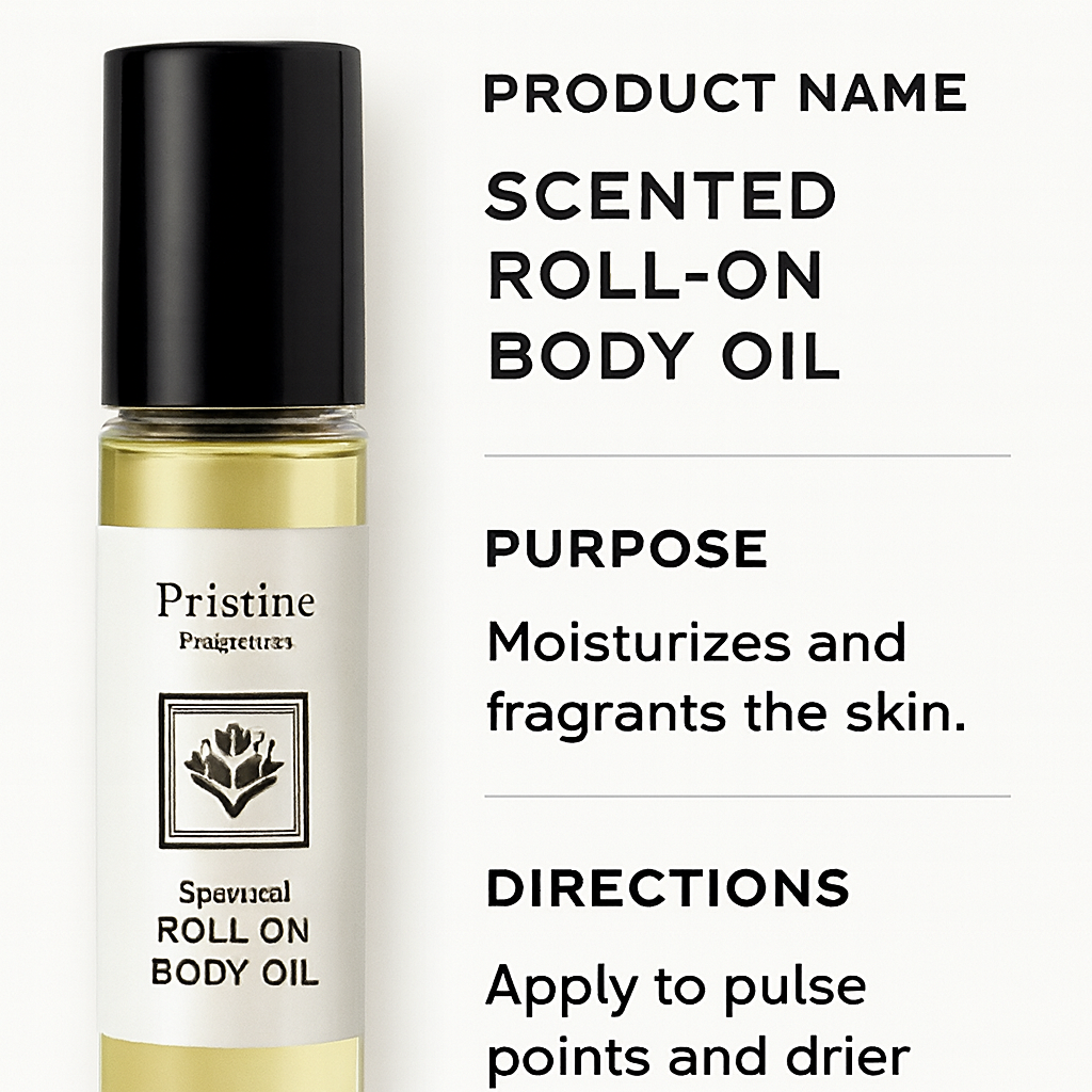 pristine fragrance - Wholesale Roll-On Fragrance - 1 oz. scented roll on body oil 64 pcs set with free display 11