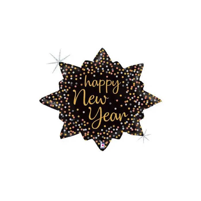 Party Expo, LLC – Engroshandel Ballon – Betallic - 32" nytårskonfetti Burst Mylar ballon0