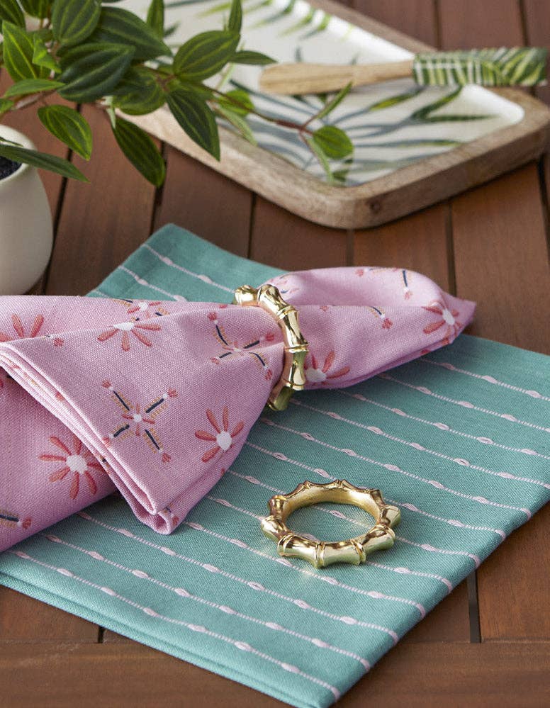 Design Imports - Wholesale Napkin Ring - Gold Bamboo Napkin Ring3