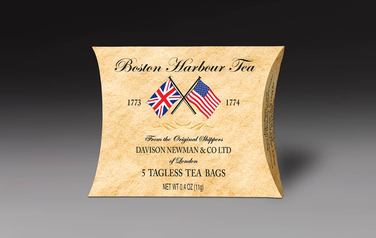 Mark T. Wendell Tea Company - Wholesale Tea Bags - Boston Harbour Tea Pillow Display (12 x 5 Tagless Teabags)1
