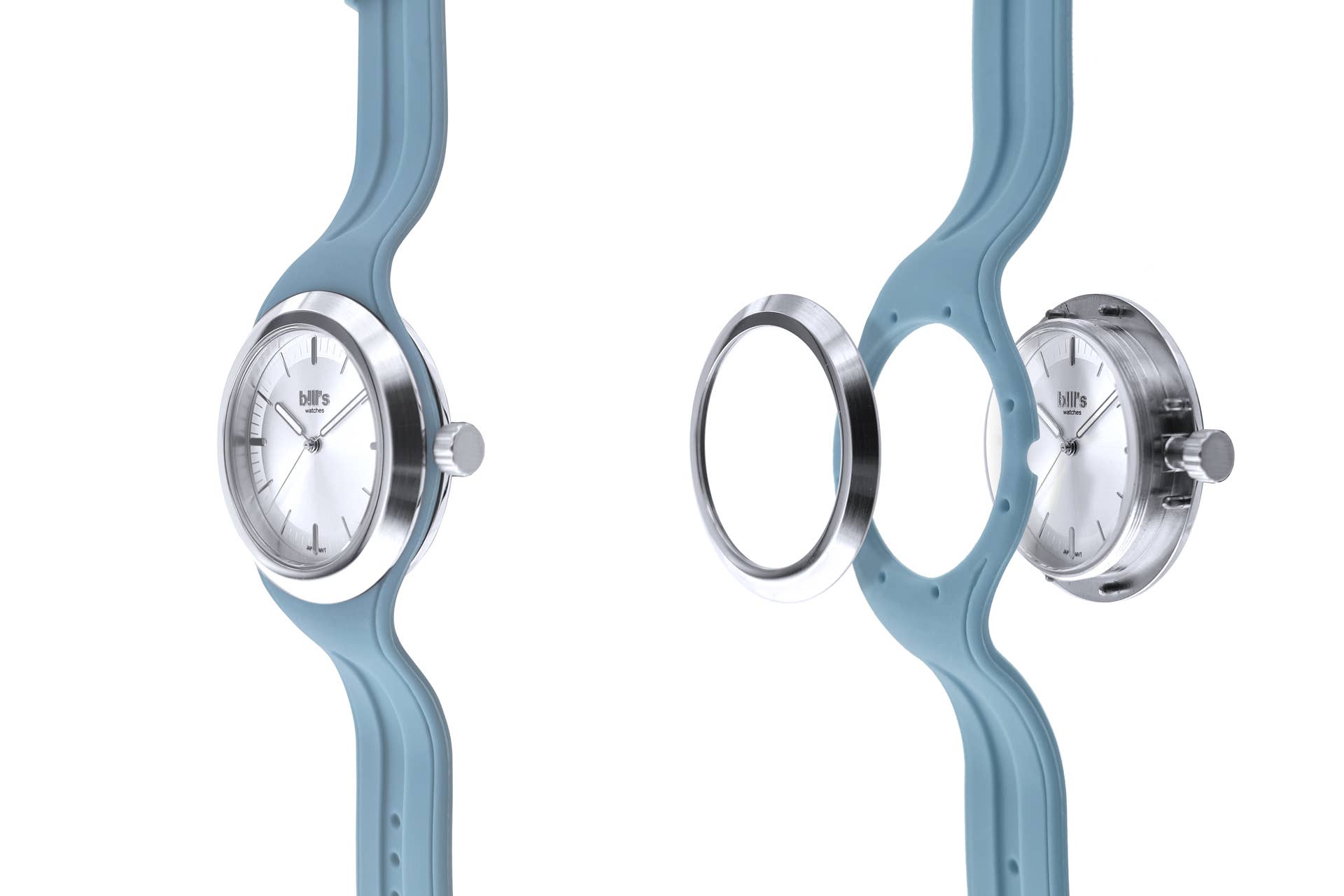 Bill's Watches - Wholesale Wrist Watch - Women's - Twist Watch - Silicone Artic white1