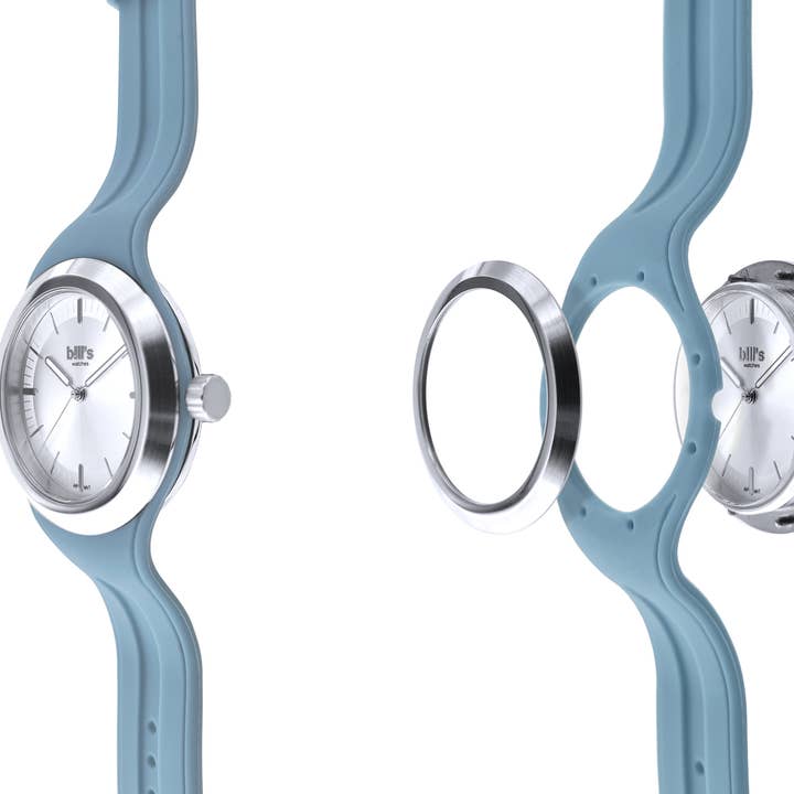 Bill's Watches - Wholesale Wrist Watch - Women's - Twist Watch - Silicone Artic white1