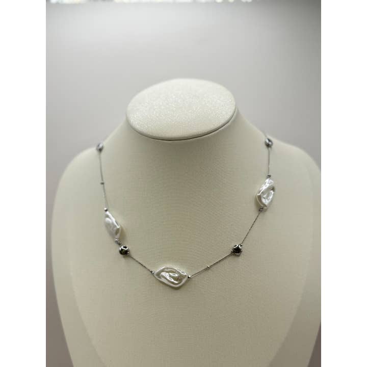 YOLA - Wholesale Pendant/Charm Necklace - Süßwasser Pearl Edelstahl Kette1