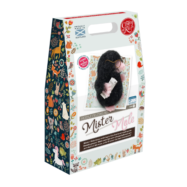 The Crafty Kit Company - Wholesale Craft Sewing Kit - Mr Mole Needle Felting Craft Kit1