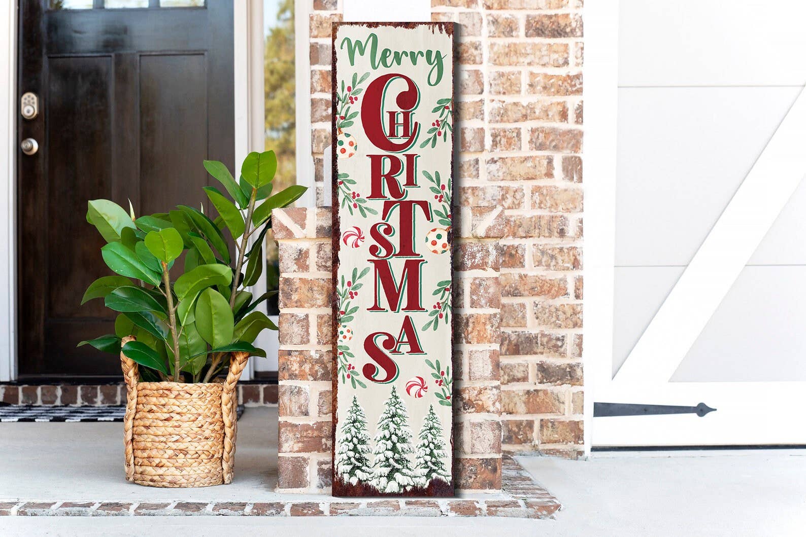 TX USA Corporation - Wholesale Christmas Wall Art - Christmas Snowman Porch Sign | Rustic Farmhouse Holiday Welcome Decor4
