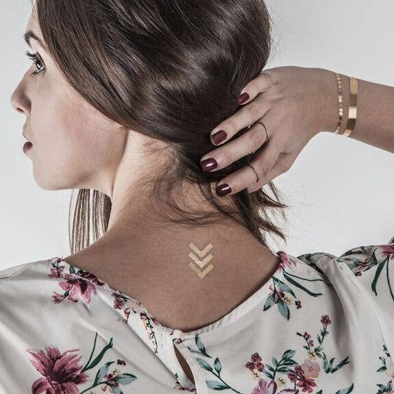 Bernard Forever - Wholesale Temporary Tattoo - Golden temporary tattoos - Golden angle2