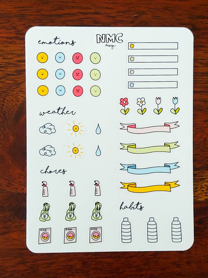 Planer-Aufkleber-Blatt für den Großhandel von NMC Design Studio