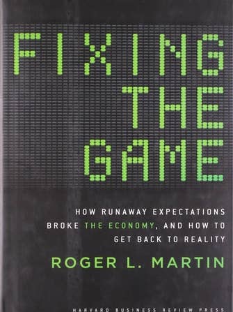 Fixing the Game: Economic Impact by Roger Martin for wholesale by Boon Books