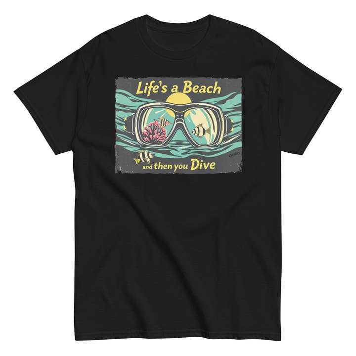 Unisex klassiek T-shirt Life's Beach T-shirt 100% katoen voor wholesale door Sofs Designs
